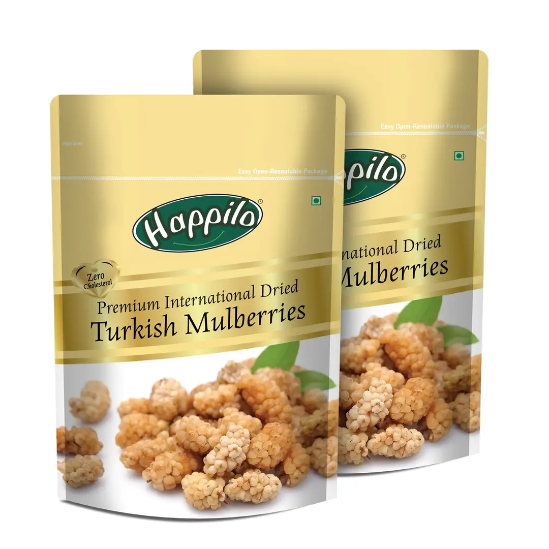 Happilo Premium International Dried Turkish Mulberries  - Pack of 2(300 gm)