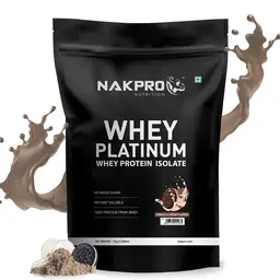 Nakpro PLATINUM 100% Whey Protein Isolate for Muscle Recovery and Lean Muscle Growth