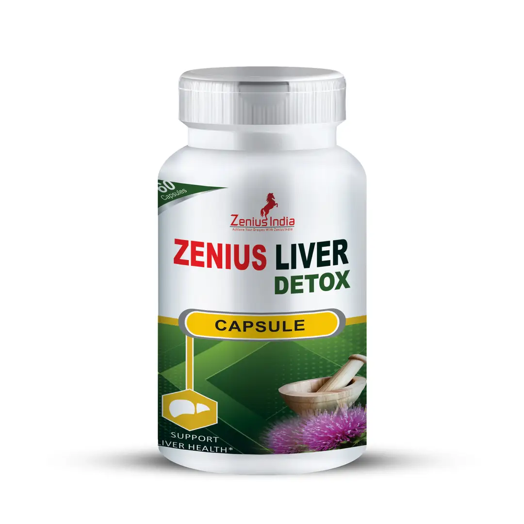 Zenius Liver Detox with Haldi, Neem Giri Extract for Liver Health - Pack of 1 (60 Capsules)