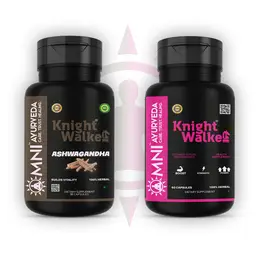 Omni Ayurveda - Knight Walke Ashwagandha and Knight Walke Energy Booster Capsule - for Immunity and Energy Support icon