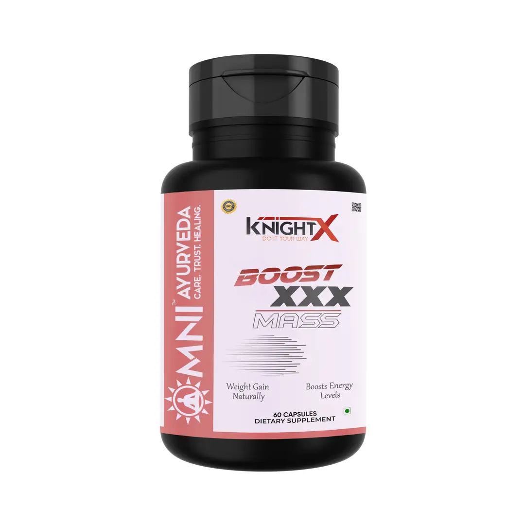 KnightX - Weight Gainer Mass - For Gainer Weight Increase - 60 Capsules - Pack of 1 (60 Capsules)
