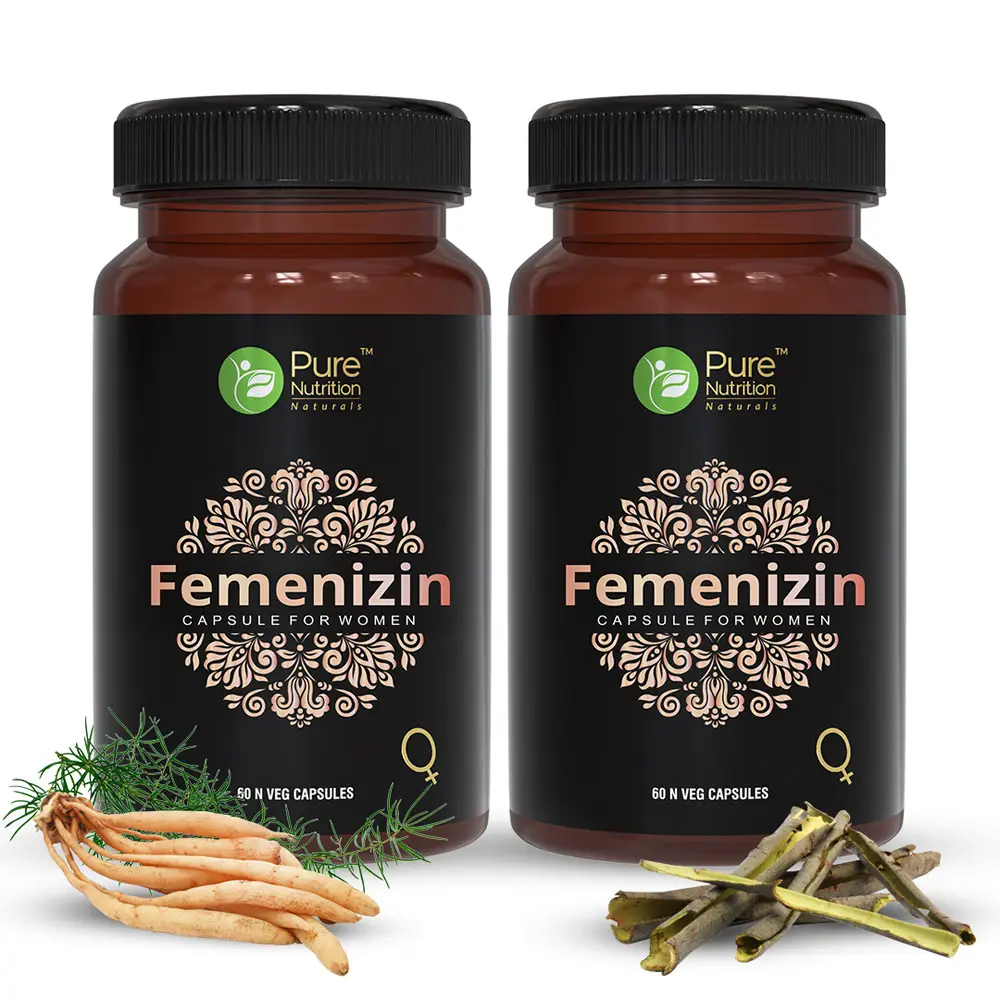 Pure Nutrition Femenizin Vitality Supplement for Improved Libido - Pack of 2 (120 Tablets)