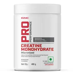 GNC Pro Performance Creatine Monohydrate | Boosts Athletic Performance | Micronized & Instantized | Fuels Muscles | Provides Energy Support for Heavy Workout icon