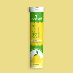Zaocare - Calcium & Vitamin D3 Effervescent Tablets | For Bone, Teeth & Muscle Health | 100% Vegan icon