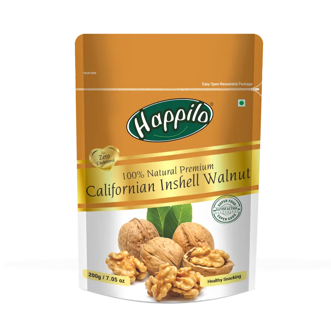 Happilo Natural Premium Californian Inshell Walnuts - 200 gm