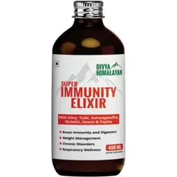 Divya Himalayan Super Immunity Elixir Ayuvedic Syrup for boosts immunity and digestion,weight management,respiratory and liver health - 450 ml icon