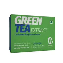 BonAyu Green Tea Extract Mouth Dissolving Strips Enriched With Antioxidants - Cardamom Raspberry Flavour icon