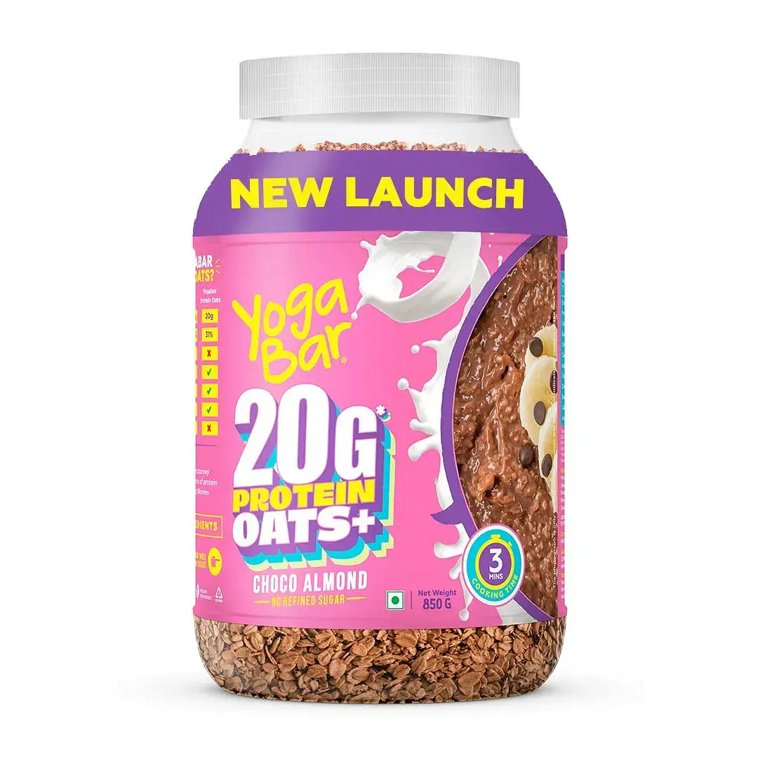 Buy Yogabar 20g Protein Oats+ 850g (Pack of 1) Online in India