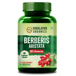 Himalayan Organics Berberis Aristata Berberine 95% with Milk Thistle for Liver Health and Support icon