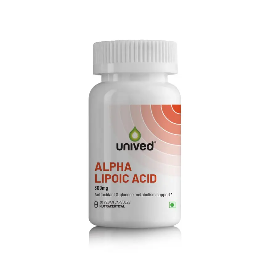 Unived Alpha Lipoic Acid for Overall Liver Health - Pack of 1 (30 Capsules)