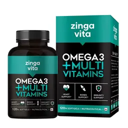 Zingavita - Multivitamins & Omega 3 Fish Oil Combo - Mercury Free Formula - For Immunity, Heart Health, Joints, Muscle Support & Energy for Men & Women icon