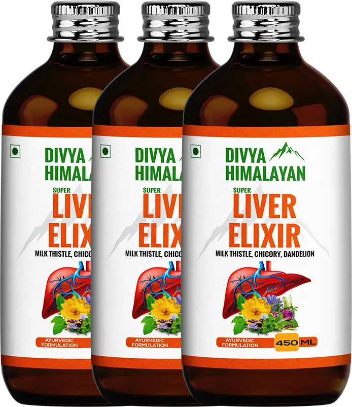 Divya Himalayan - Super Liver Elixir Enriched With Milk Thistle, Chicory for Strong & Healthy Liver - 1350 ml