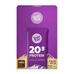 Yogabar No added sugar Chocolate Brownie Protein Bars | Pack of 6 icon