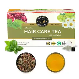 TEACURRY Hair Care Tea (1 Month Pack | 30 Tea Bags) - Helps with Hair Growth, Shine, Repair & Strength icon