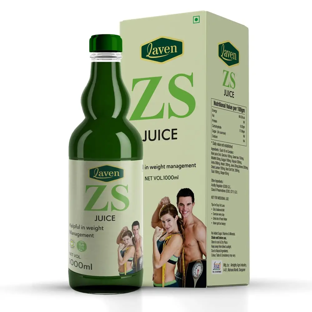 Laven ZS Juice with Garcinia Cambogia,Amla for Weight Management - 1000 ml