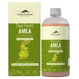 Rasayanam Pure Amla Juice - 750 ML for Healthy Hair & Skin | Cold Pressed & Rich in Vitamin C