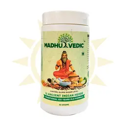 Omni Ayurveda - Madhuvedic Powder - GYMNEMA SYLVESTRE and SYZYGIUM CUMINI - Regulate Blood Sugar Levels - 60 Capsules icon