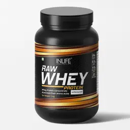 INLIFE - 100% Raw Whey Protein Powder Concentrate Instantized – 2.2 lb / 1kg, 33 servings (Unflavoured) icon