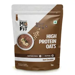 MuscleBlaze Fit High Protein Oats with 22 g Protein, Rolled Oats, Breakfast Cereals for Weight Management