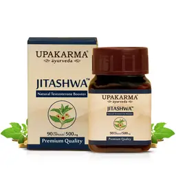 UPAKARMA Ayurveda Pure Shilajit and Ashwagandha Extract, Jitashwa Capsules | Natural Testosterone Booster | 500mg, 90 Veggie Capsules icon