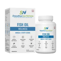Steadfast Nutrition - Omega 3 Fish Oil Capsule - with Fish Oil, Gelatin - for Healthy Heart, Brains, Joints And Body icon