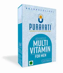 Purayati Advanced Multivitamin for Men | Blend of all the essential vitamins and minerals |  60 Tablets icon
