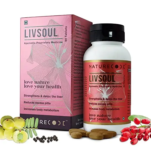 Nature Code Livsoul For General Liver Disorders-60 Veg. Tablets - Pack of 1 (60 Tablets)