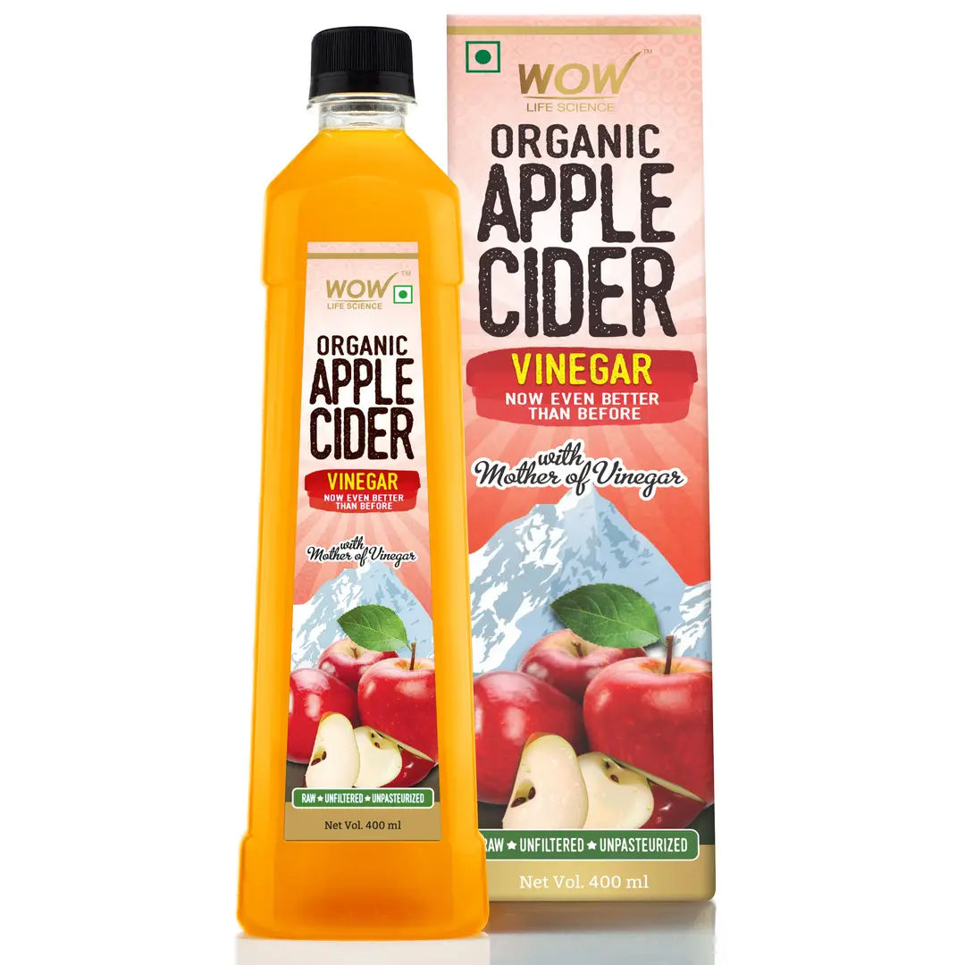 WOW Life Science Organic Apple Cider Vinegar - 400 ml