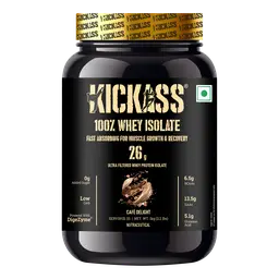 Kickass - 100% Whey Protein Isolate - with Digestive Enzyme- for Muscle Growth and Recovery icon