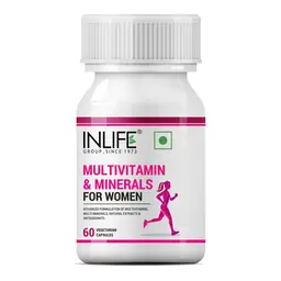 INLIFE - Multivitamins & Minerals Antioxidants for Women Daily Formula Vitamins Supplement - 60 Capsules icon
