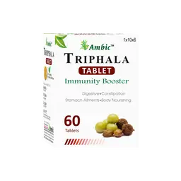 AMBIC TRIPHALA Tablet I Ayurvedic Bowel Wellness Tablets For Digestive Health, Relief from Constipation icon