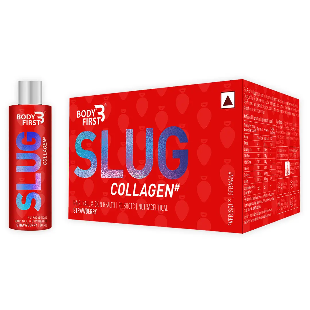 Bodyfirst Collagen Slug - Hair, Nail, & Skin Health - Strawberry (20 Shots)