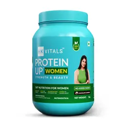 HealthKart -  HK Vitals ProteinUp Women, Vegetarian Protein with Soy, Whey, Vitamin C, Biotin, Garcinia & Green Tea, for Strength & Beauty, No Added Sugar (Chocolate, 1 kg) icon