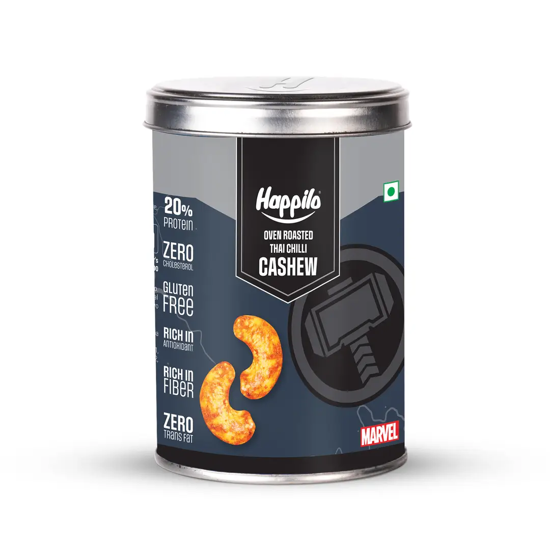 Happilo Marvel Oven Roasted Cashews - Thai Chilli (150 gm)