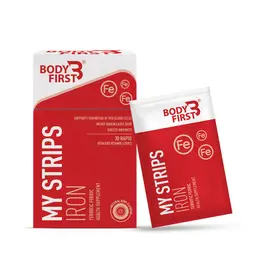 Bodyfirst My Strips - Iron- 30 Strips - Highly Bioavailable iron, Boosts Immunity icon