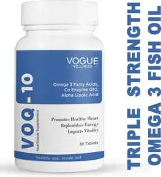 Vogue Wellness VOQ 10 Omega 3 Coenzyme Q10 for Healthy Heart, Immunity Booster icon
