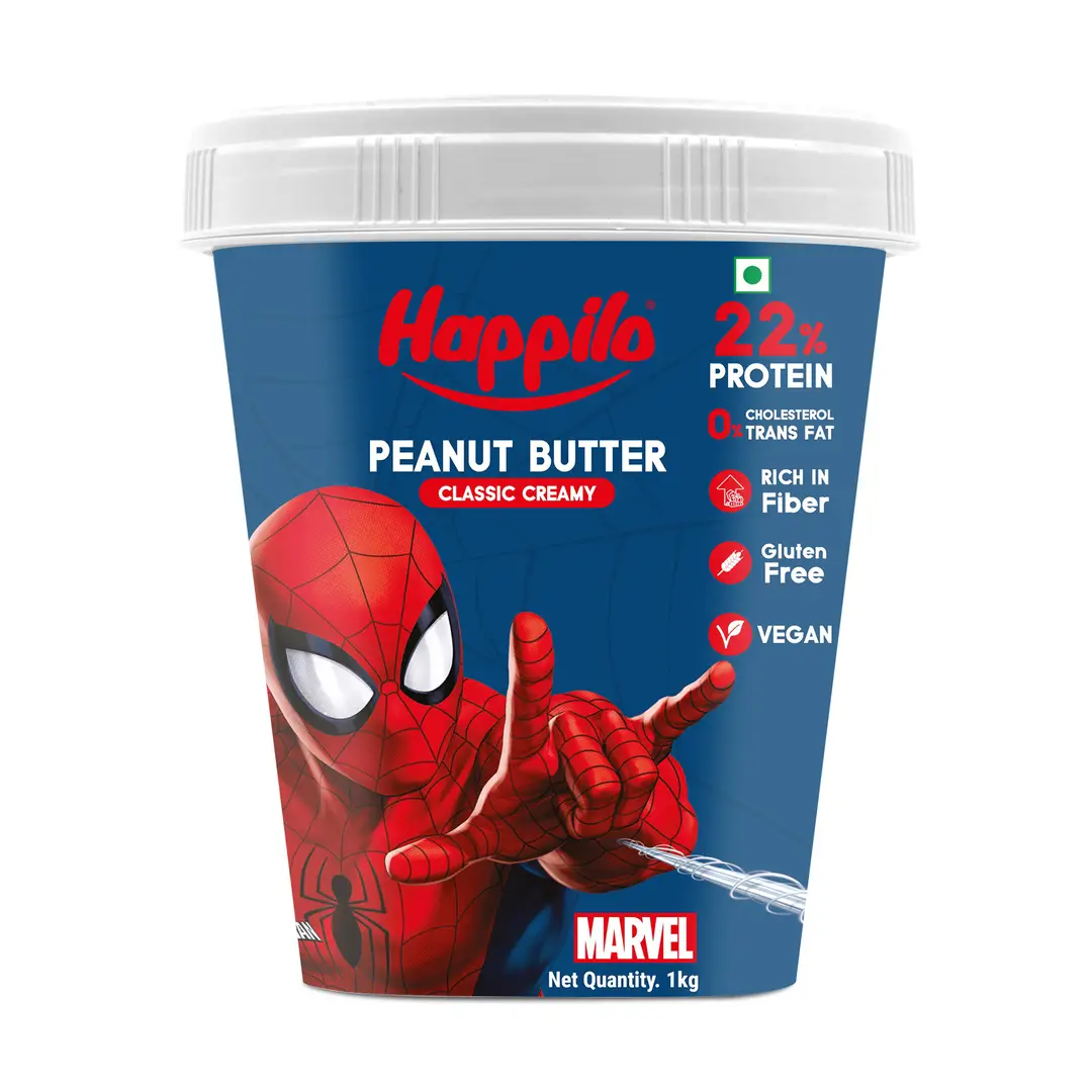 Happilo Marvel Classic Peanut Butter for Weight Management - Classic Creamy,1000 gm