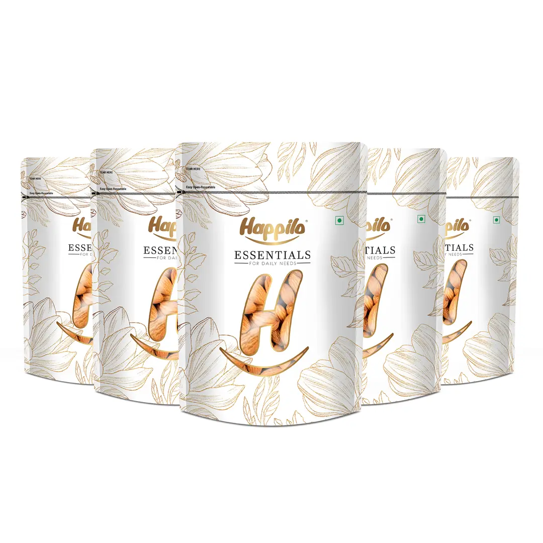 Happilo Essentials Californian Popular Almond - Pack of 5 (1000 gm)