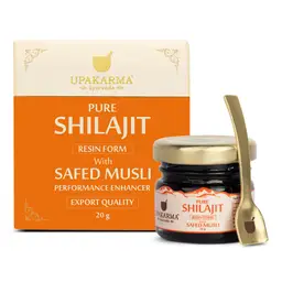 UPAKARMA Ayurveda Pure Shilajit/Shilajeet Resin Form with Safed Musli for Performance, Power, Stamina, Endurance, Strength and Overall Wellbeing icon