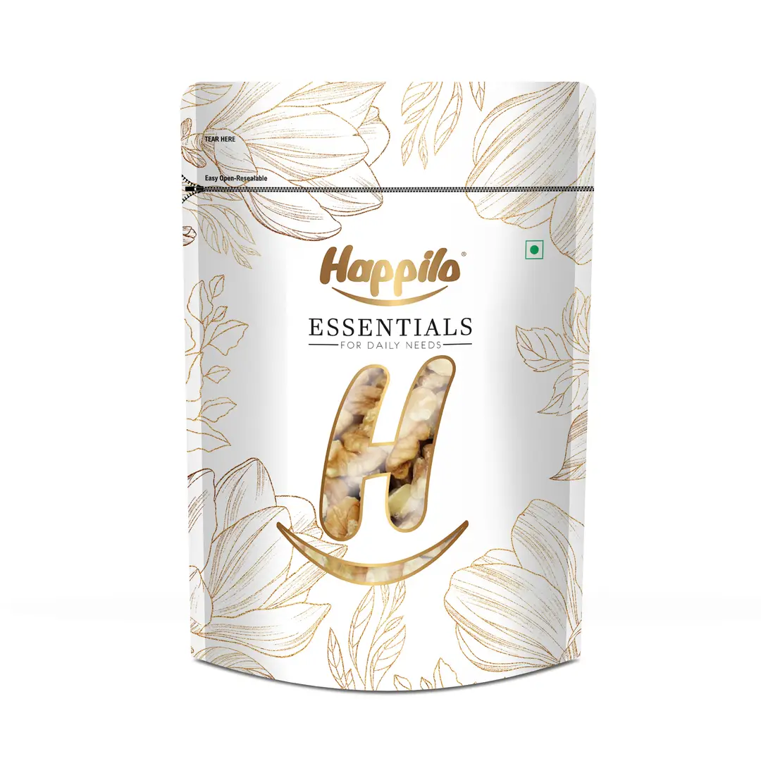 Happilo Essentials Popular Walnuts Kernals Quarter - Pack of 1 (500 gm)