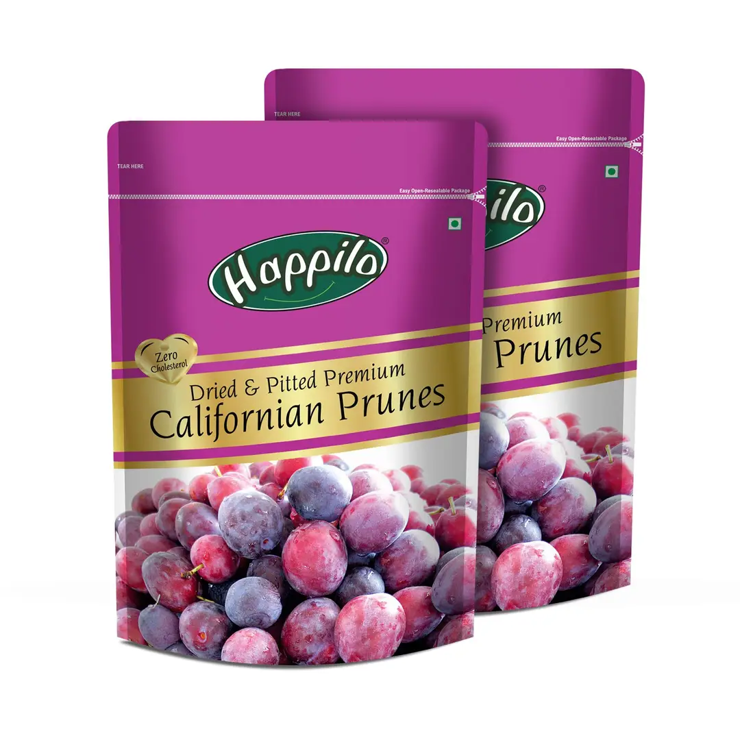 Happilo Premium Californian Pitted Prunes - Pack of 2 (400 gm)