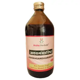 Maha Herbals -  Ashwagandharishta - With Manjistha - For Mental Strength By Relaxing Anxiety And Fatigue icon
