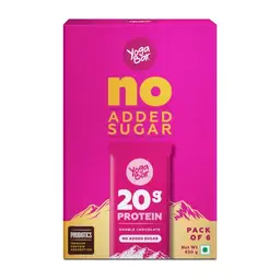 Yogabar No Added Sugar Double Chocolate Protein Bars | Pack of 6 | 420g icon