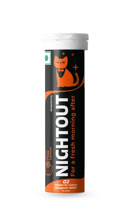 Fast&Up Nightout for Instant Hangover Relief, Rapid Hydration and Energy - Pack of 1 (20 Effervescent Tablets)