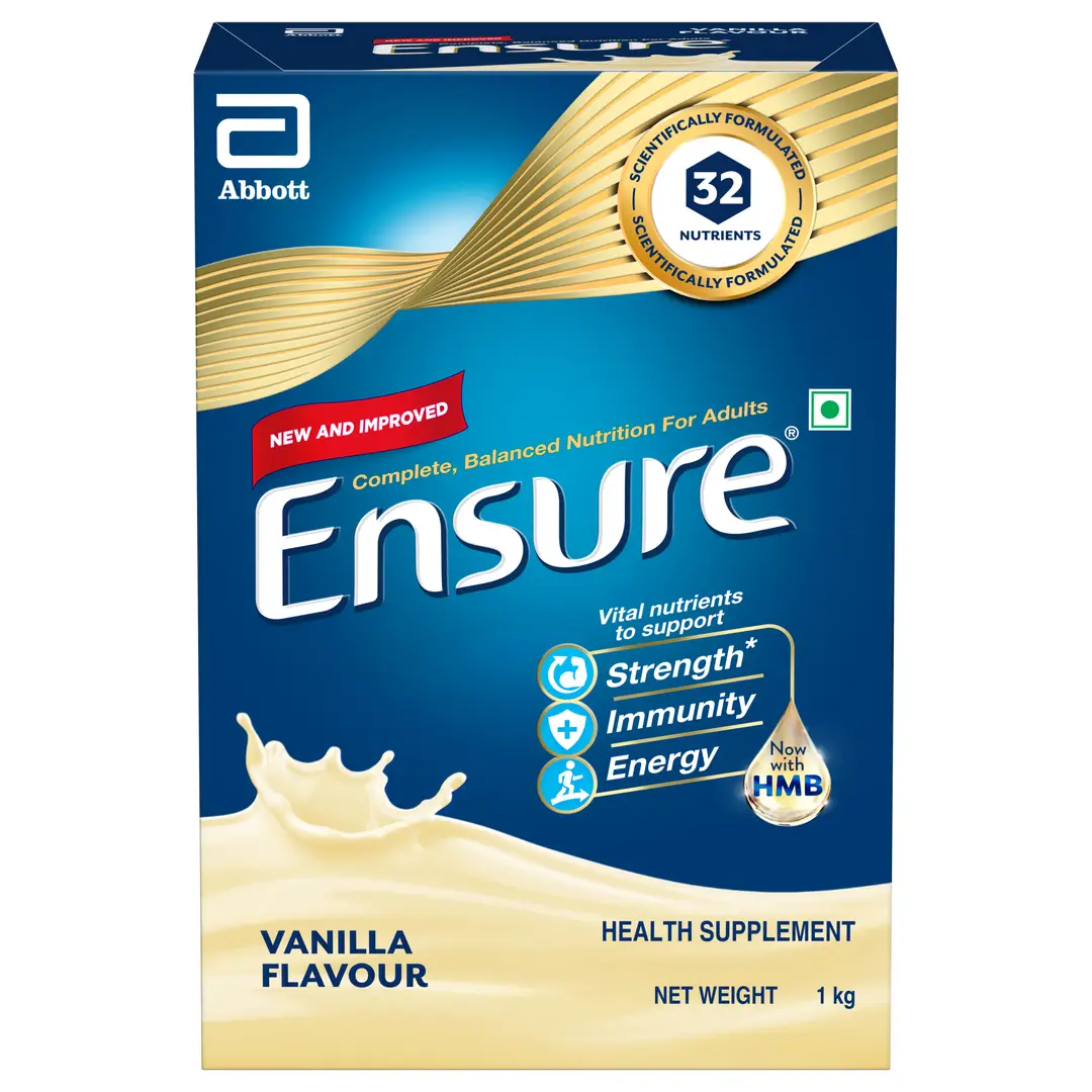 Ensure Health Drink Chocolate for Bone and Muscle Strength - Vanilla,1000 gm