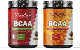 Vogue Wellness BCAA Supplement for Energy and Muscle Recovery (Combo)
