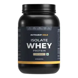 Nutrabay Gold 100% Whey Protein Isolate with Digestive Enzymes for Strength and Muscle Recovery icon