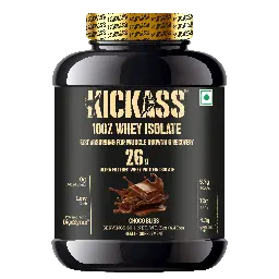 Kickass 100% Whey Protein Isolate- Ultra-Filtered, Imported Whey Isolate, With Digestive enzyme and Immunity boosters, Fast Absorbing for Muscle Growth and Recovery icon