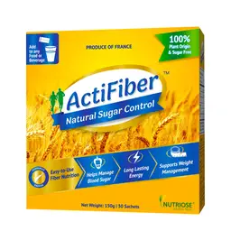ActiFiber Natural Sugar Control. Diabetes Supplement for Better Sugar control in 4 weeks, Natural & Safe, Expert Recommended icon