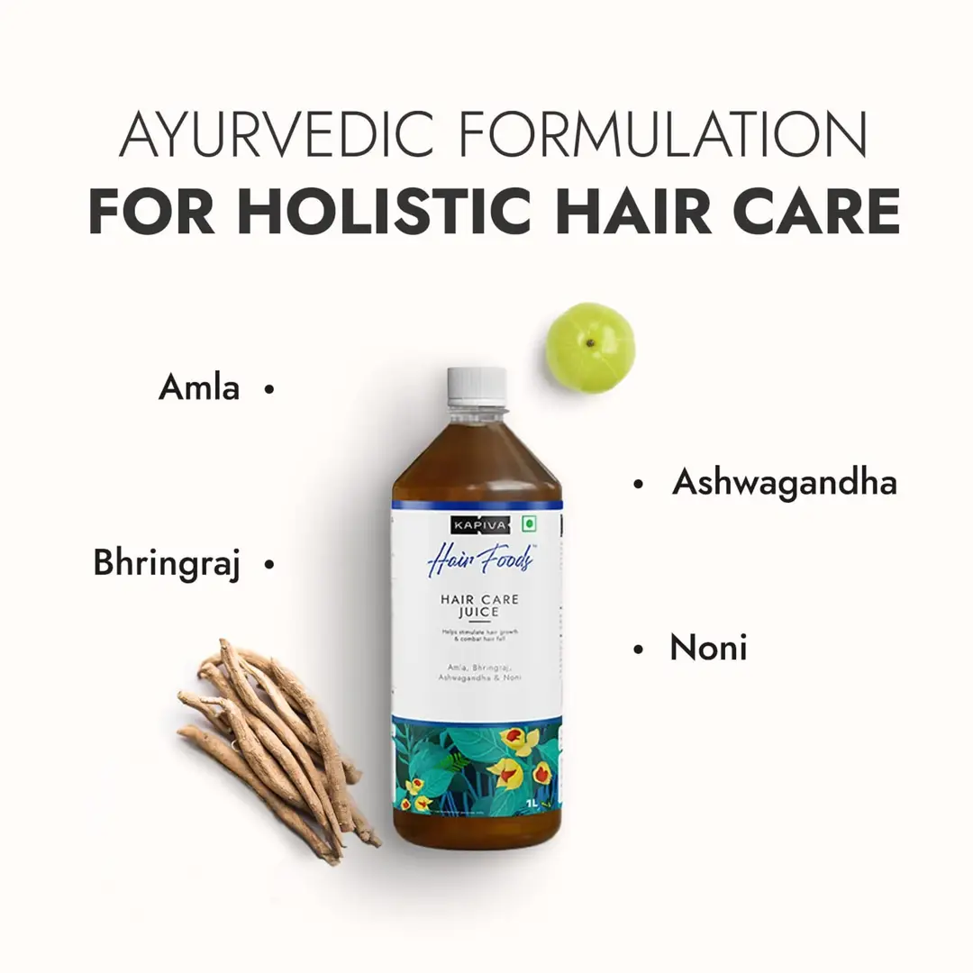 Ayurveda Aided Hair Care Juice to Control Hair Fall | Kapiva